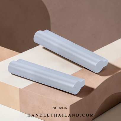 มือจับทรงขนมปัง (อะลูมิเนียม) สีอโนไดซ์ size.32,64,96,128,160,192 mm. 1AL07-6