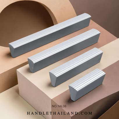 มือจับ (อะลูมิเนียม) สีอโนไดซ์ size 32,64,96,128 mm. 1AL08-6
