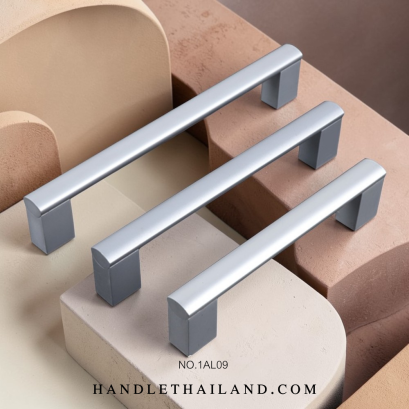 มือจับ (อะลูมิเนียม) สีอโนไดซ์ size 128,160,192 mm. 1AL09-6