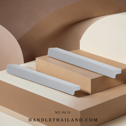 มือจับ (อะลูมิเนียม) สีอโนไดซ์ size 64,96,128,160 mm. 1AL14-6