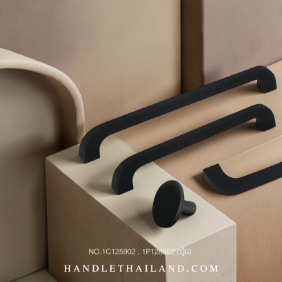 เซตมือจับ ปุ่มจับ (ซิงค์) สีดำด้าน size 128,192 mm. 1C125902-1P128