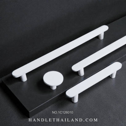 เซ็ตมือจับ ปุ่มจับ (ซิงค์) สีขาว size 96,128,192 mm. 1C126010