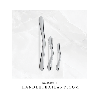มือจับ โครเมี่ยมเงา (ซิงค์) 96, 128, 160 mm. No.1C075-1