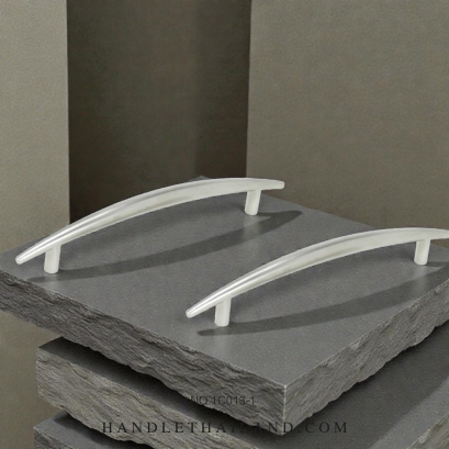 มือจับ (ซิงค์) ขาตั้งทรงโค้ง สีโครเมี่ยมเงา size 96,128 mm. 1C013-1