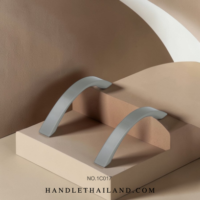 มือจับตัวซี (อะลูมิเนียม) ซาติน size 96,128 mm. 1C017-0