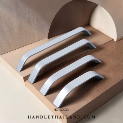 มือจับ (อะลูมิเนียม) สีอโนไดซ์ size 96,128,160,192 mm. 1C033-6