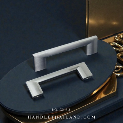 มือจับ (ซิงค์) นิกเกิลปัดเเฮร์ไลน์ size 96,128,160,192 mm. 1C046-3