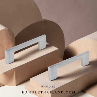 มือจับ (ซิงค์) นิกเกิลปัดเเฮร์ไลน์ size 96,128,160,192 mm. 1C046-3