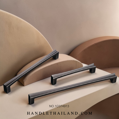 มือจับ (ซิงค์) สีดำ-เงิน แฮร์ไลน์ size 128,192,256 mm. 1C074