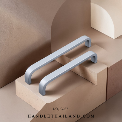 มือจับ (อะลูมิเนียม) สีอโนไดซ์ 128 mm. 1C087-6