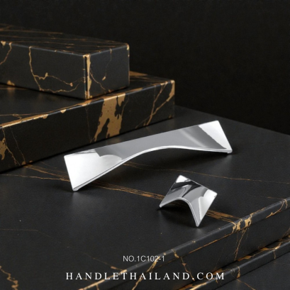 เซ็ทมือจับ (ซิงค์) โครเมียมเงา size 16,96 mm. 1C102-1