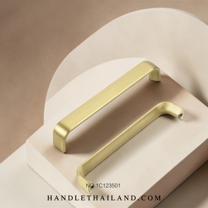 มือจับ (ซิงค์) สีทองแฮร์ไลน์ size 128,192,320 mm. 1C12350