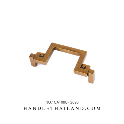 มือจับโบราณ (ซิงค์) สีกาแฟ 96x25 mm. 1CA108CFG