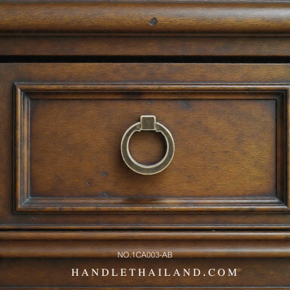 มือจับโบราณ (ซิงค์) สีดำ-เหลือง 41 mm. 1CA003