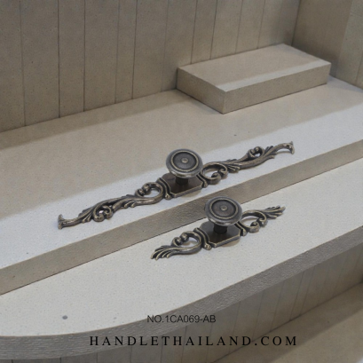 มือจับโบราณ (ซิงค์) สีดำ-เหลือง 1CA096