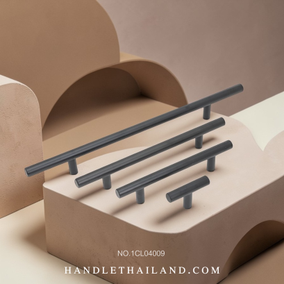 เซตมือจับ ปุ่มจับ (อะลูมิเนียม) สีดำ 1CL04