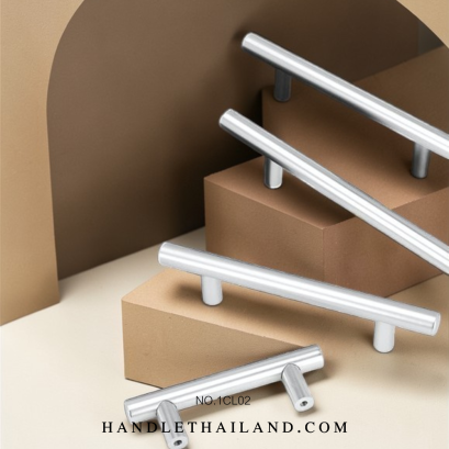 มือจับ (อะลูมิเนียม) อโนไดซ์ size 96,128,192,224 mm. 1CL02