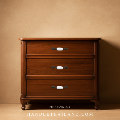 มือจับ (เซรามิค) สีดำ-เหลือง 76, 96 mm. 1CZ07-AB