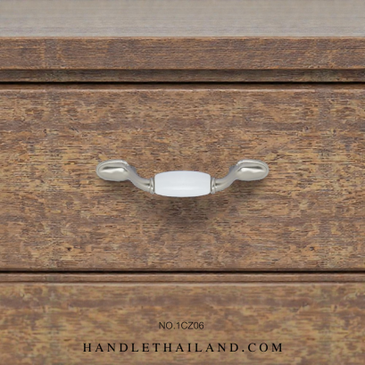 มือจับ (เซรามิค) สีนิเกิลปัดแฮร์ไลน์ 96 mm. 1CZ06