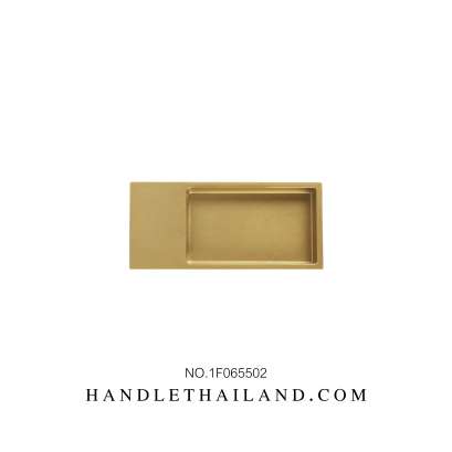 มือจับฝัง (ซิงค์) สีทอง, เทา 60x130 mm. 1F065