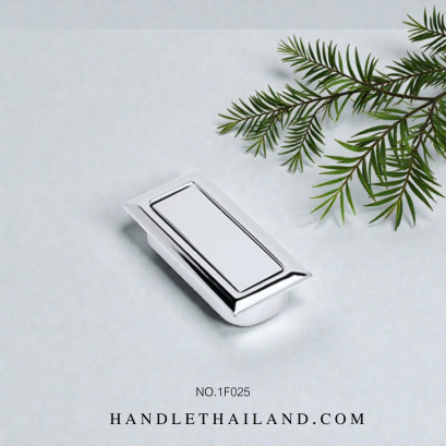 มือจับฝัง  สีโครเมี่ยม 46 mm. 1F025-1-24