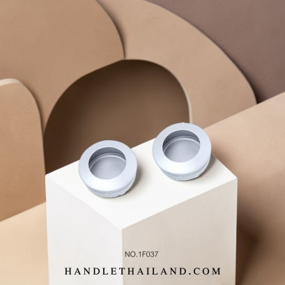 มือจับฝัง (โลหะ) สีบรอนซ์, ปัดแฮร์ไลน์ 35,55 mm. 1F037-4