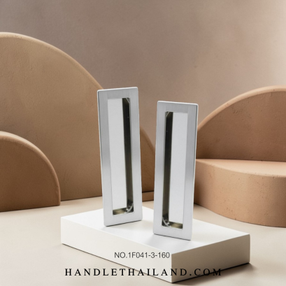 มือจับฝัง (ซิงค์) สีนิกเกิลปัดเเฮร์ไลน์ 160mm. 1F041-3-160