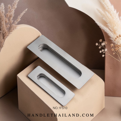 มือจับฝัง (สแตนเลส) แบบเหลี่ยม size 120,180 mm. 1FS10