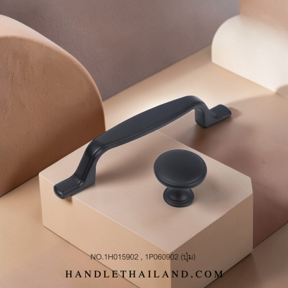เซตมือจับ ปุ่มจับ (ซิงค์) สีดำด้าน 1H0159-1P060