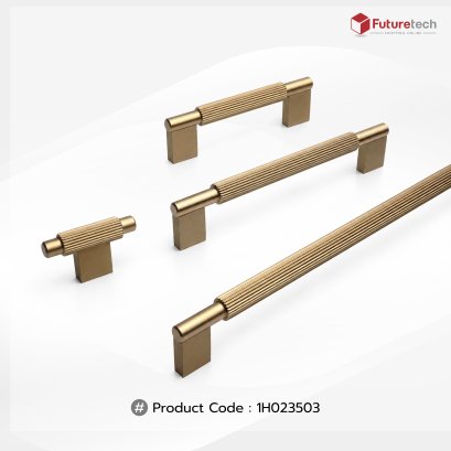 Futuretech เซตมือจับเฟอร์นิเจอร์ Cabinet Handle สำหรับตู้ครัว ตู้เสื้อผ้า ตู้ลิ้นชัก สีทอง สีดำเมทัลลิค รุ่น 1H023