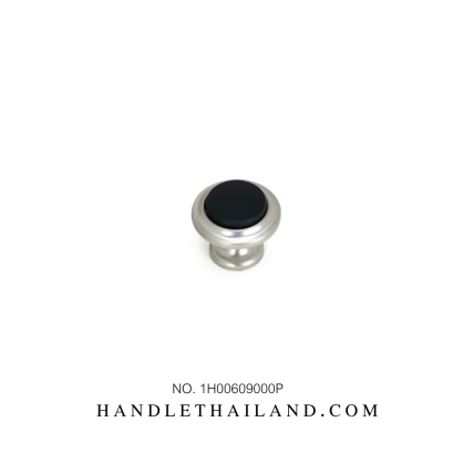 เซตมือจับ ปุ่มจับ (ซิงค์) สีดำขอบซาติน 1H006090