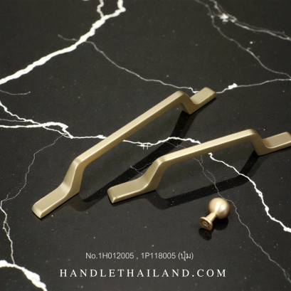 เซ็ทมือจับ, ปุ่มจับ ซิงค์อัลลอยด์ สีทองแฮร์ไลน์ (96,128 mm.) | 1H012005