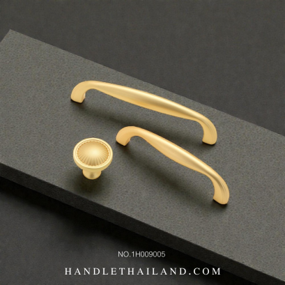 เซ็ทมือจับ ปุ่มจับ (ซิงค์) สีทอง 1H009