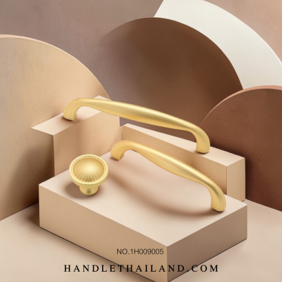 เซตมือจับ ปุ่มจับ (ซิงค์) สีทอง 1H009