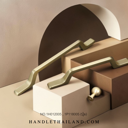 เซตมือจับ ปุ่มจับ (ซิงค์) สีทองแฮร์ไลน์ size 96,128 mm. 1H012005-1P118005