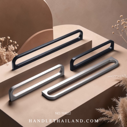 มือจับ (ซิงค์) สีดำ,ซาติน size 128,192 mm. 1H022