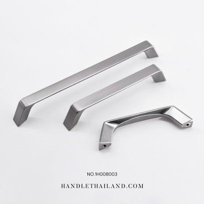 มือจับอลูมิเนียม สีนิเกิล (96,128,192mm.) | 1H008003