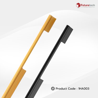 Futuretech มือจับเฟอร์นิเจอร์ Cabinet Handle สำหรับตู้ครัว ตู้เสื้อผ้า ตู้ลิ้นชัก สีทองด้าน สีดำด้าน รุ่น 1HA003