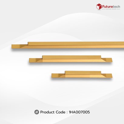 Futuretech มือจับเฟอร์นิเจอร์ Cabinet Handle สำหรับตู้ครัว ตู้เสื้อผ้า ตู้ลิ้นชัก สีทอง รุ่น 1HA007