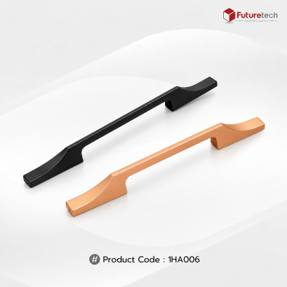 Futuretech มือจับเฟอร์นิเจอร์ Cabinet Handle สำหรับตู้ครัว ตู้เสื้อผ้า ตู้ลิ้นชัก สีทอง สีดำเมทัลลิค รุ่น 1HA006