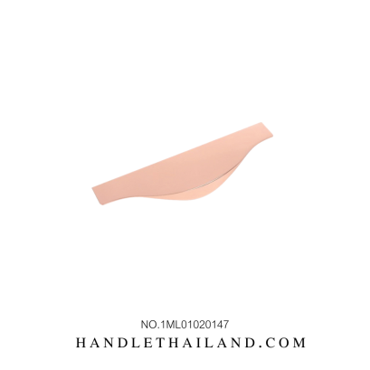 มือจับ (อะลูมิเนียม) สีโรสโกลด์เงา size 147,297 mm. 1ML01