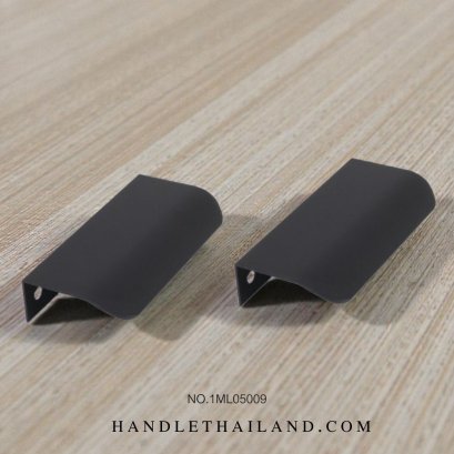 Futuretech มือจับอะลูมิเนียมปลายโค้งมน สีดำด้าน