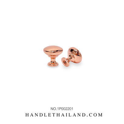 ปุ่มจับ (ซิงค์) สีพิงค์โกลด์ 29x29 mm. 1P002201