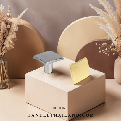 ปุ่มจับ (ซิงค์) นิกเกิลปัดแฮร์ไลน์,ทองแฮร์ไลน์ 32x24 mm. 1P079-3