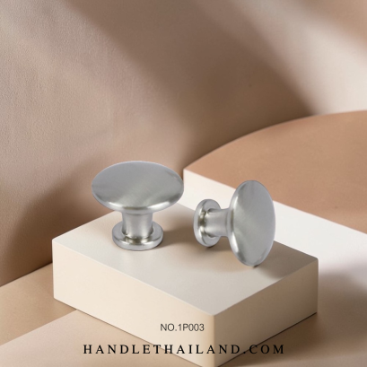 ปุ่มจับ (ซิงค์) นิกเกิลปัดแฮร์ไลน์ 25x20 mm. 1P003-3