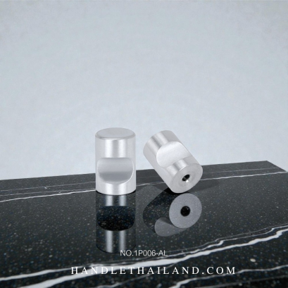 ปุ่มจับ (อะลูมิเนียม) สีอโนไดซ์ 18x26 mm. 1P006-AL-1826