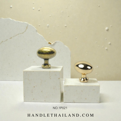 ปุ่มจับ (ซิงค์) สีทองเงา,ดำ-เหลือง 34x36 mm. 1P021