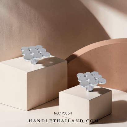 ปุ่มจับ (ซิงค์) โครเมียม 48x48 mm. 1P035-1