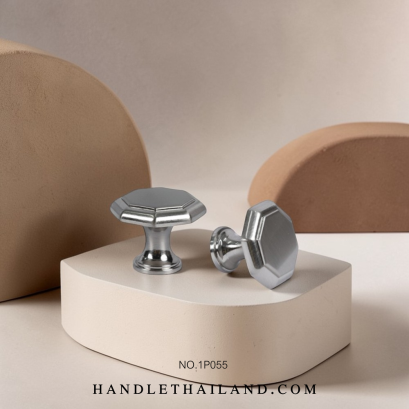 ปุ่มจับ (ซิงค์) นิกเกิลปัดแฮร์ไลน์,ทองเงา 31x25 mm. 1P055