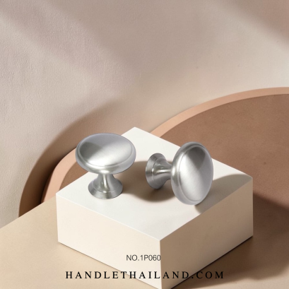 ปุ่มจับ (ซิงค์) โครเมี่ยมเงา,นิกเกิลแฮร์ไลน์ 32x29 mm. 1P060